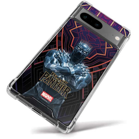 Marvel Black Panther Wakanda Salute Google Pixel 8a Clear Case